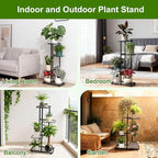 Plant Stand Indoor Outdoor, Corner Metal Plant Stands, Heavy Duty Tall Planter - Image 5