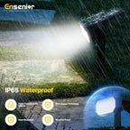 Ensenior Solar Spotlights Outdoor, 56 LEDs Brightness Adjustable 6500K LED - Image 4