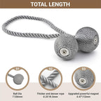 Hion Magnetic Curtain Tiebacks Grey 2pcs, Curtain Tiebacks Buckles Holdbacks - Image 2