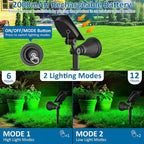 T-SUNUS Green Solar Landscape Spot Lights 4 Pack, IP65 Waterproof Garden - Image 2
