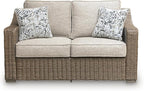 Signature Design by Ashley Carmel Bay Casual Outdoor Loveseat - Image 3