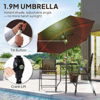 Outsunny 4 Piece Outdoor Bar Set - Image 3