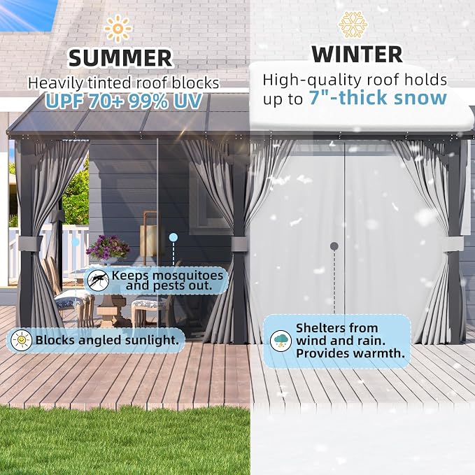 AECOJOY 20' x 10' Outdoo Gazebo - Image 2