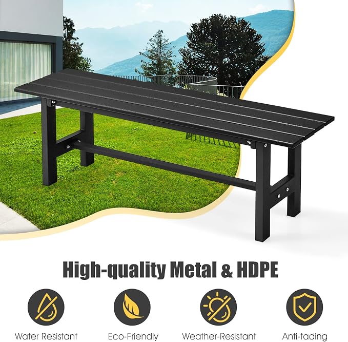 Giantex 2-Pack Outdoor Bench Seat - Image 7