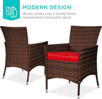 Best Choice Products 5-Piece Indoor Outdoor Wicker Dining Set Furniture - Image 2
