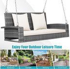 RELAX4LIFE 2-Person Porch Swing Bench - Image 9