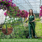 Cucumber Trellis for Raised Beds, 31 X 47 Inch Adjustable Size A-Frame Garden - Image 5