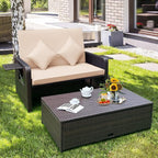 HAPPYGRILL Patio Rattan Wicker Daybed - Image 2