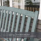 Grand patio 52" Farmhouse Outdoor Bench, Garden Benches - Image 7