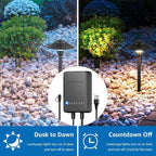 SUNVIE All-in-One LED Low Voltage Landscape Lighting Kit 6 Pathway Lights 2 - Image 4