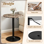 Shahoo Bar Table, Adjustable Height Pub Table 27.4-36 Inches, Cocktail Table - Image 5