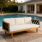 Christopher Knight Home Rosie Acacia Wood Outdoor Daybed Sofa by ChristopherKnightHome