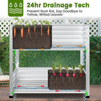 2-Tier Galvanized Raised Garden Bed - Image 5