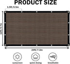 Sun Shade Cloth with Grommets, 90% UV Protection Shade Fabric, Pergola Shade - Image 2