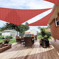 Patio Paradise 9' x 9' x 9' Sun Shade Sail Triangle Canopy Shade Cloth Fabric by Patio