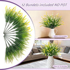 Artificial Faux Plants for Outdoor Spring Decoration, Fake Flowers Shrubs UV - Image 6