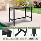 Outdoor Bar Table, Patio Counter Height Bar Table - Image 5