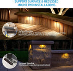 LEONLITE 8-Pack 7 Inch LED Hardscape Lighting, Update Retaining Wall Lights - Image 3