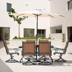 NUU GARDEN Patio Dining Set 7 Pieces Outdoor Dining Set - Image 2
