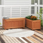Giantex 2-in-1 Outdoor Bench, Wood Raised Garden Bed - Image 2