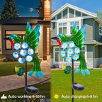 Solar Lights Outdoor Decorative Metal Solar Hummingbird Waterproof LED Metal - Image 6