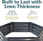 Sunnydaze 11.75" H Raised Metal Garden Bed - Image 2