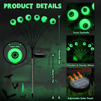 BrizLabs 6 Pack 36 LED Halloween Solar Eyeball Lights, 2 Modes Outdoor - Image 4
