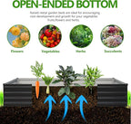 2PCS 7x3x1ft Galvanized Raised Garden Bed Kit, Galvanized Planter Raised Garden - Image 2