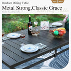 Sophia & William Patio Dining Set 9 Pieces, 8 Quick Dry Textilene Chairs and - Image 5