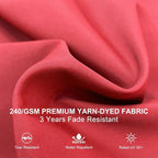PURPLE LEAF 9' X 11' Patio Umbrella Outdoor Rectangle Umbrella Large Cantilever - Image 4