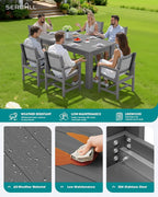 SERWALL 10 Piece Outdoor Dining Table Sets - Image 3