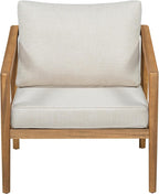 Christopher Knight Home Set of 2 Leland Patio Furniture Acacia Wood Club Chairs - Image 5