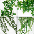 4 Pack Artificial Plants Wall Hanging Fake Plants Indoor - Image 4