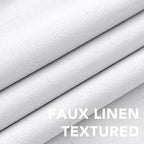 H.VERSAILTEX Pure White Curtains 96 inches Long, 100% Blackout Curtains - Image 5
