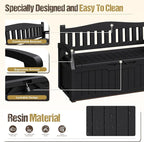 80-Gallon Outdoor Storage Bench, Waterproof Deck Box - Image 7