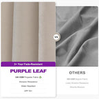 PURPLE LEAF 6.5' X 10' Left-right Tilt Patio Umbrella Outdoor Cantilever Swivel - Image 5