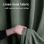 Easy-Going Linen Look Outdoor Curtains Waterproof Windproof Porch Curtains - Image 5