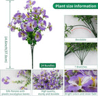 24 Bundles Artificial Pansy Flowers - Image 2