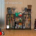 keomaisyto Garden Tool Organizer, Heavy Duty Yard Tool Tower Rack - Image 3