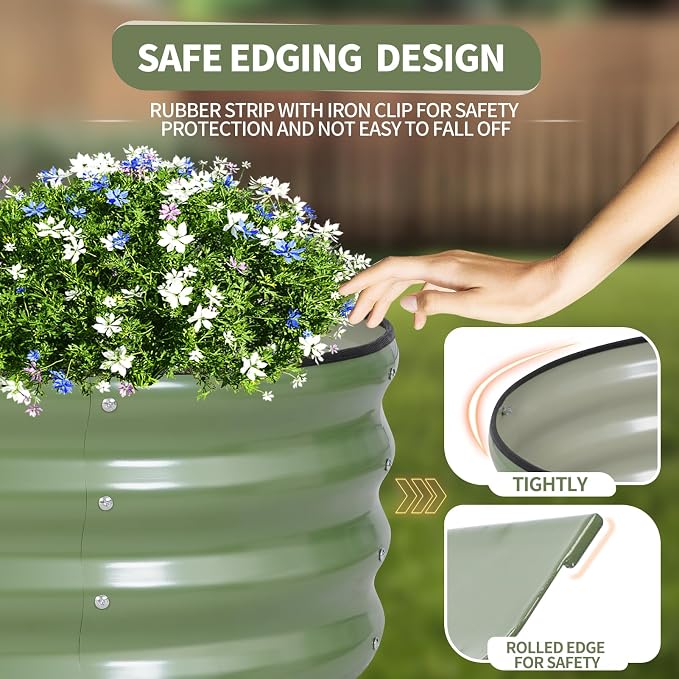 Galvanized Raised Garden Bed Outdoor- 2 Pcs Raised Beds - Image 2