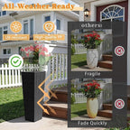 Greesum 24 Inch Tall Plastic Planters - Image 5