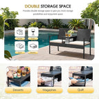 Devoko Patio Conversation Sets Outdoor Loveseat - Image 3