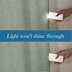 H.VERSAILTEX White Linen Blackout Curtains Durable Thick Textured Linen Look - Image 3