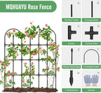 2 Pack Trellis for Climbing Plants Outdoor, 47.2" H Garden Trellis, Rustproof - Image 7