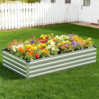 Vengarus 10x3x1FT Galvanized Raised Garden Bed Kit, Outdoor Metal Planter Box - Image 5