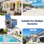Outdoor Recliner Chair, Wicker Patio Recliners - Image 8