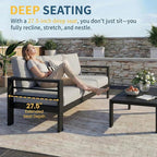 Solaste Aluminum Patio Furniture Set - Image 4