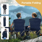 ALPHA CAMP Heavy Duty Camping Chair 500LBS Capacity, Oversized Folding Chair - Image 9