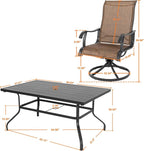 NUU GARDEN Patio Dining Set 7 Pieces Outdoor Dining Set - Image 7