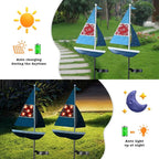Solar Garden Lights Sailboat Stake Decor-Yard Outdoor Statue Decorations - Image 3